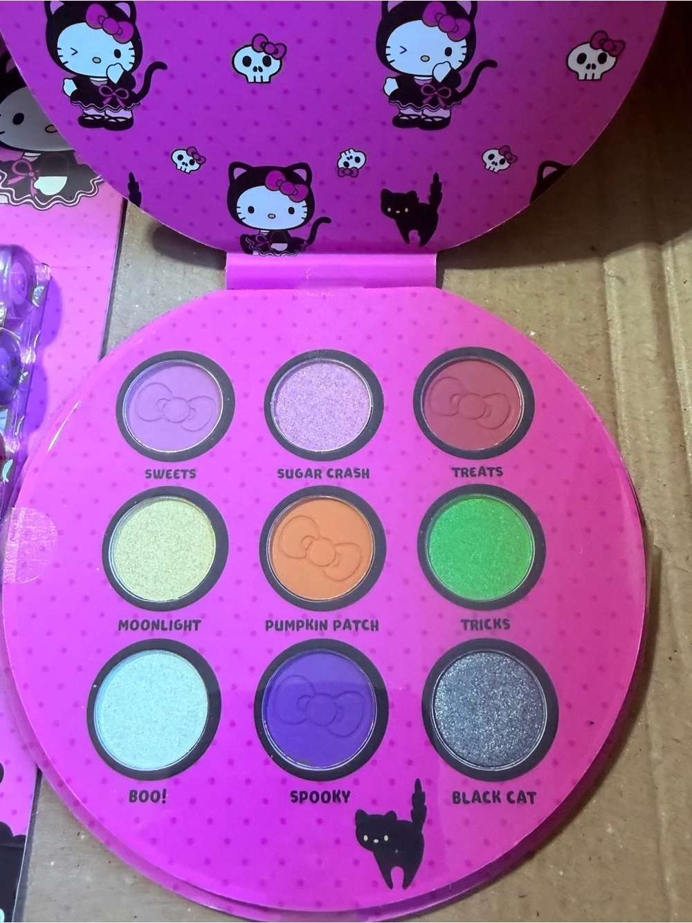 Hello Kitty Halloween Makeup Bundle- Lipgloss & Eyeshadow Palette.